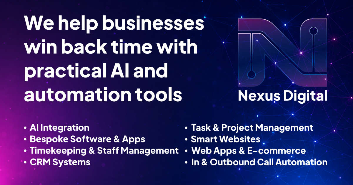 Nexus Digital | AI & Digital Transformation for Businesses